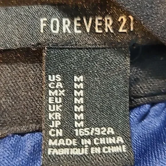 Forever 21 Blue & Black Maxi-Dress or Prom Dress, Size Medium, NWOT - Picture 9 of 9